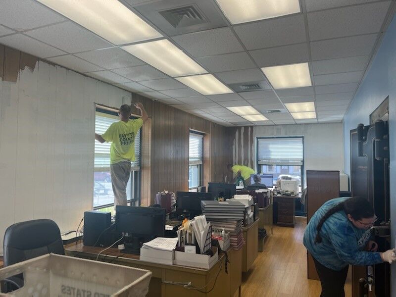 Inmates paint the Fayette County treasurer’s office HeraldStandard